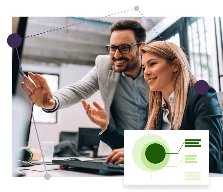 A business team collaborates effectively to streamline trade planning and enhance operational efficiency
